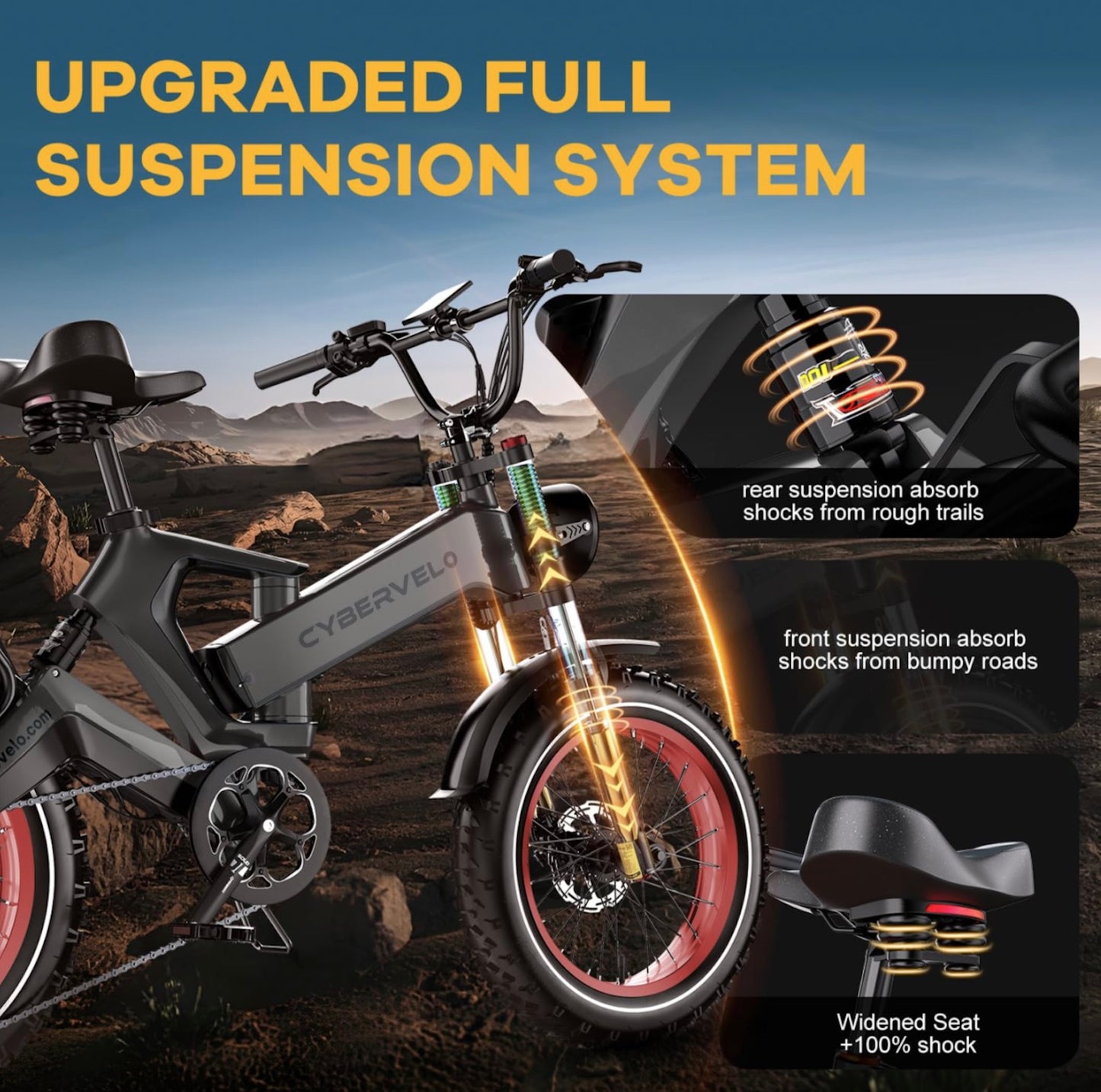 Foldable Electric Bike 100Mile - 36mph - Limited time