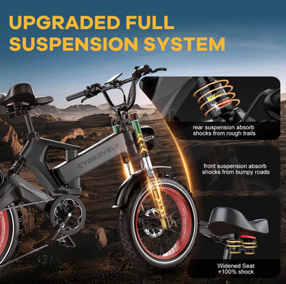 Foldable Electric Bike 100Mile - 36mph - Limited time