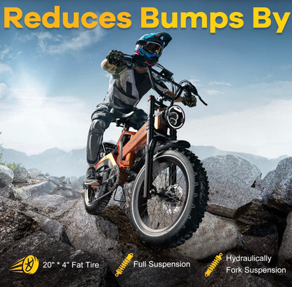 Foldable Electric Bike 100Mile - 36mph - Limited time