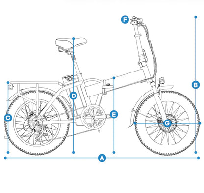Foldable Electric Bike 100Mile - 36mph - Limited time