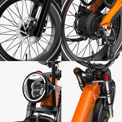 Foldable Electric Bike 100Mile - 36mph - Limited time